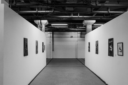 Nice, France - February 24, 2024: The old slaughterhouse in Nice, now a center for contemporary art...