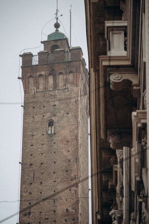 Asinelli tower, one of the Two Towers of Bologna