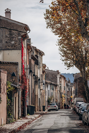 Roquebrussanne, France - November 10, 2024: La Roquebrussanne, a commune in the Var department in...