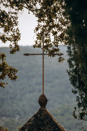 Surroundings of the Saint-Andre chapel in Orris de la Roquebrussanne