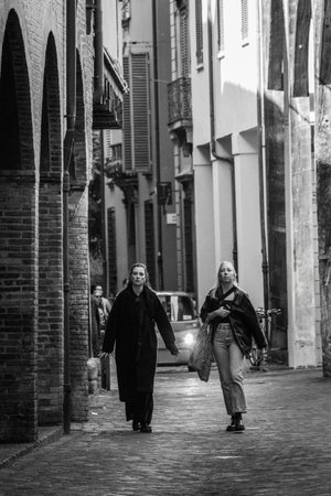 Bologna, Italy - October 6, 2024: Street and architecture in the center of Bolognaのeditorial素材