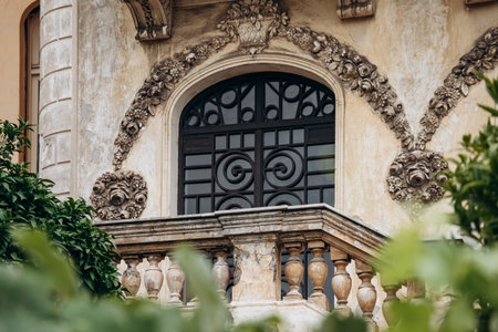 Nice, France - June 29, 2024: The abandoned Villa Cameline, now one of Niceâs best Contemporary Art Venuesの写真素材