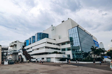Cannes, France - 30.01.2023 : View of the Palais des Festivals in Cannesのeditorial素材