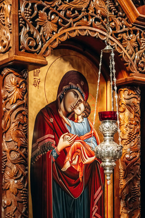 Ljubljana, Slovenia - August 15, 2024: Sts. Cyril and Methodius Church, an Eastern Orthodox church located in Trubar Park in Ljubljanaのeditorial素材