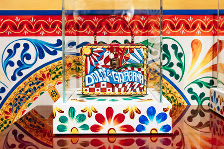 Paris, France - 23 February 2025: Dolce Gabbana exhibition at Grand Palais, gathering for the first time the unique creations of the luxury fashion houseのeditorial素材