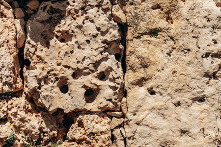 Ancient megalithic Ä gantija Temples, a UNESCO World Heritage site on XagÄ§ra plateau, featuring...