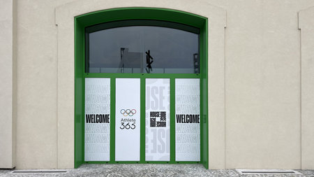 Milan, Italy - February 24, 2026: Athlete 365 and residential units area at Milano Cortina 2026...