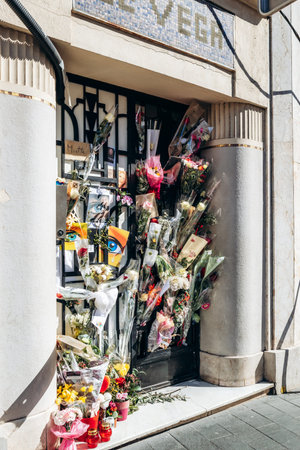 Nice, France - March 29, 2026: Residential building at 56 rue Gounod in Nice where former French reality TV personality Loana Petrucciani was found deceased on March 25, 2026のeditorial素材