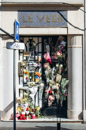 Nice, France - March 29, 2026: Residential building at 56 rue Gounod in Nice where former French reality TV personality Loana Petrucciani was found deceased on March 25, 2026のeditorial素材