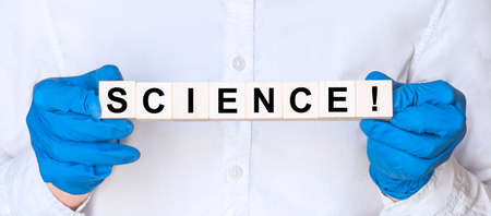 Image caption SCIENCE doctor's hands on a hospital backgroundの写真素材