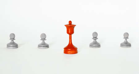 Chess business concept, leader & success
