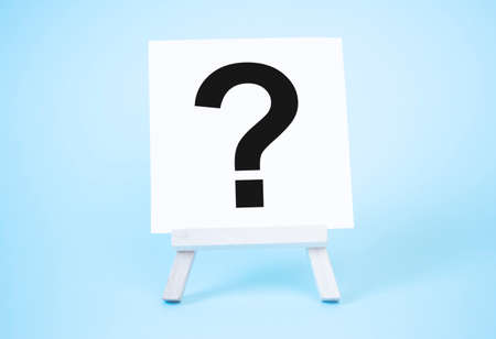 question symbol. Concept of success, growth and performance improvement. Statistics and business analytics. Income revenueの写真素材