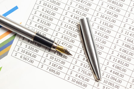 planning management strategy analysis financial accounting. business office concept.の写真素材