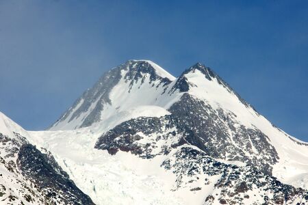 glacier high in the mountains in the Altaiの写真素材