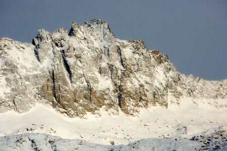 glacier high in the mountains in the Altaiの写真素材