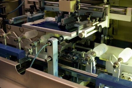 Manufacturing and printing on plastic bottlesの写真素材