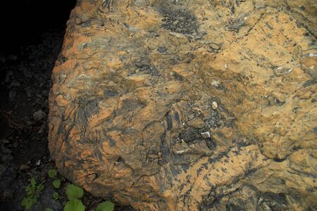 Abandoned quarry for coal mining in the Kemerovo regionの写真素材