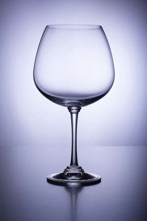 the empty wine glassの写真素材