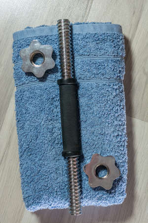 dismantled dumbbell vulture and pancakesの写真素材