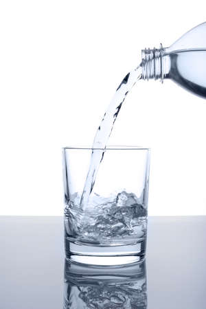 pour into a glass of water