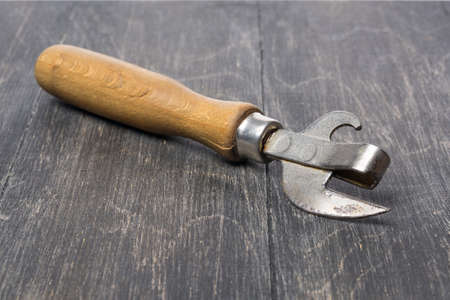 a bottle opener and cannedの写真素材