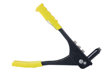 Riveter tool for fixing materialの写真素材