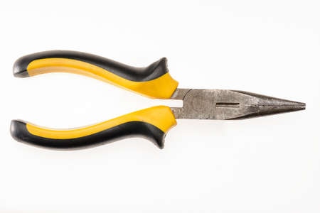 pliers on a white backgroundの写真素材