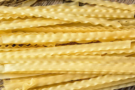Noodles from wheat for cookingの写真素材