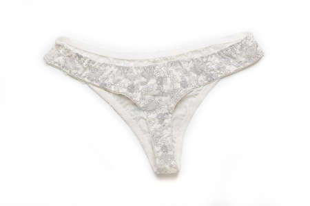 women's panties on white