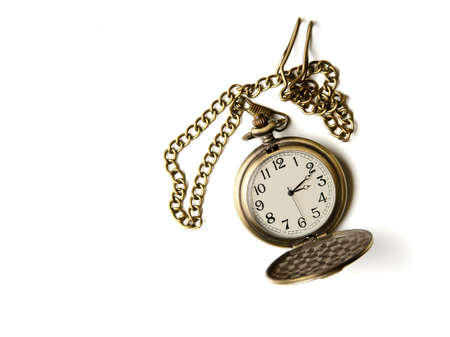 pocket watch on a white background