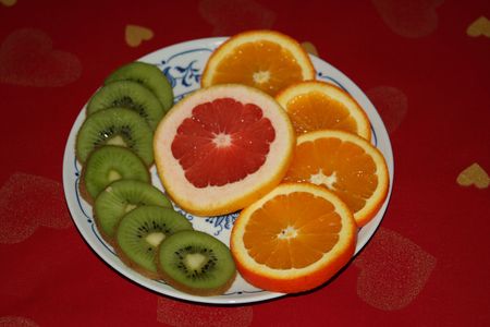 citrics on a plateの写真素材