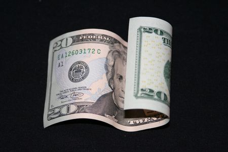 twenty dollar billの写真素材