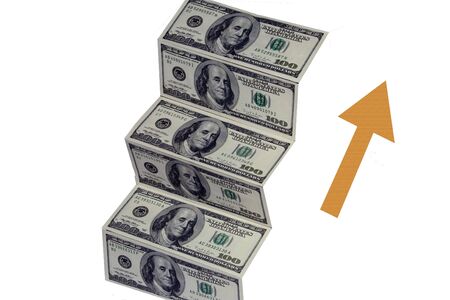 hundred dollar billsの写真素材