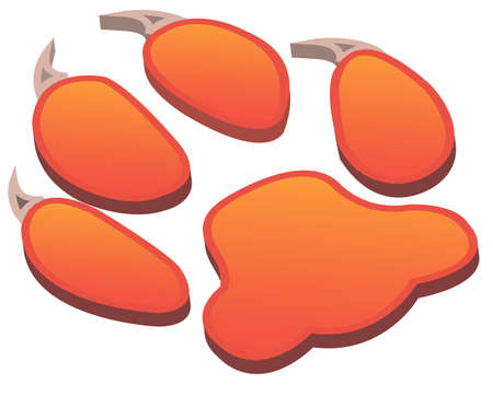 Foot animalsのイラスト素材