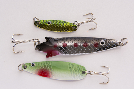 Fishing lure, bait spoon, recreation sport equipmentの写真素材