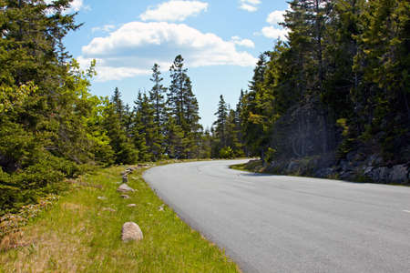 Scenic view of Atlantic Coast of Maine.の写真素材