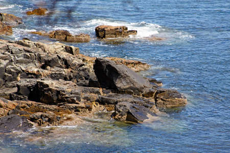 Scenic view of Atlantic Coast of Maine.の写真素材