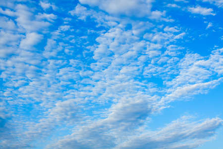 Deep blue sky over Caribbean Sea.