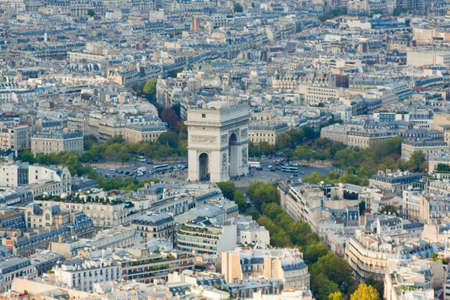 Magnificent view of Paris from the Eiffel Tower.の写真素材