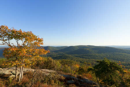 Beautiful Fall scenery in Upstate New York.の写真素材