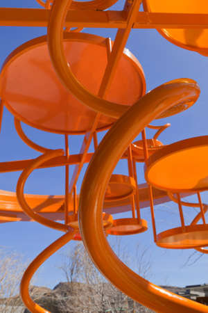 Colorful structure at the children's playground.