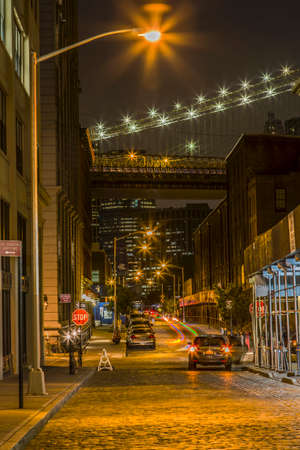 Night views of New York City, USAのeditorial素材