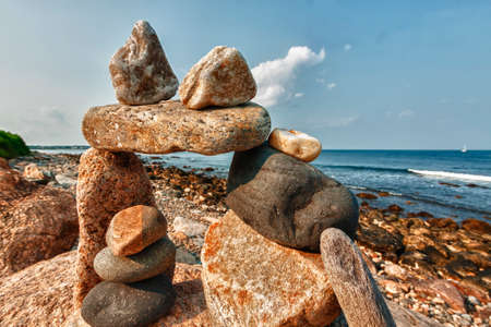 Rocky shoreの写真素材