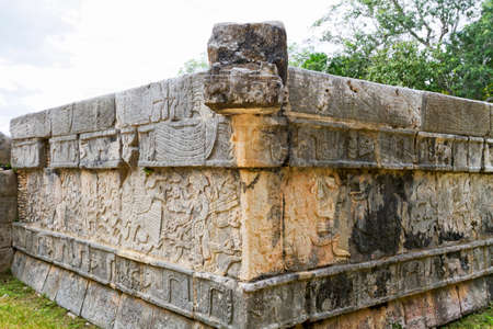 Scenic views of Chichen Itza Maya ruins on Yukatan Peninsula, Mexico.