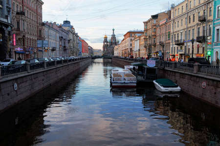 SAINT PETERSBURG, RUSSIA - APRIL 22:Street views of Saint Petersburg, Russia on April 22, 2015.のeditorial素材