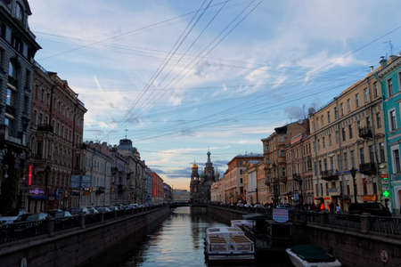 SAINT PETERSBURG, RUSSIA - APRIL 22:Street views of Saint Petersburg, Russia on April 22, 2015.のeditorial素材