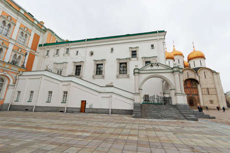 MOSCOW, RUSSIA - APRIL 8, 2015: Views of the territory of the Moscow Kremlin on April 8, 2015. The...