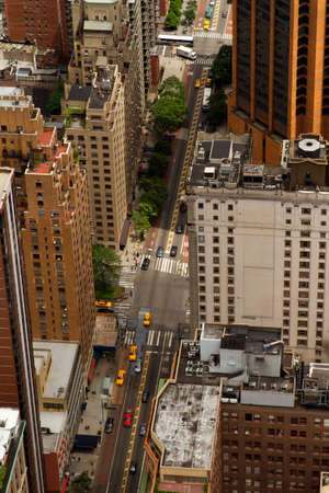 New York, USA- June 26, 2012: Rooftop view of New York City. It is the most densely populated city...