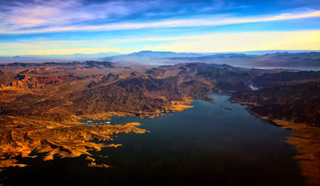 Aerial view from the airplane window.