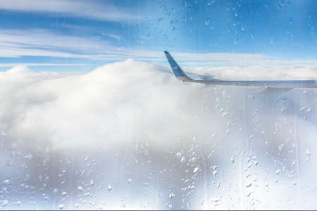 Aerial view from the airplane window.の写真素材